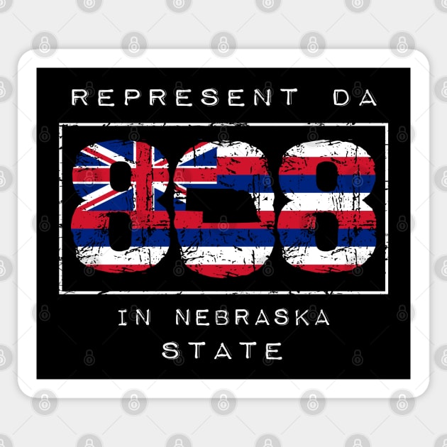 Rep Da 808 in Nebraska State by Hawaii Nei All Day Sticker by hawaiineiallday